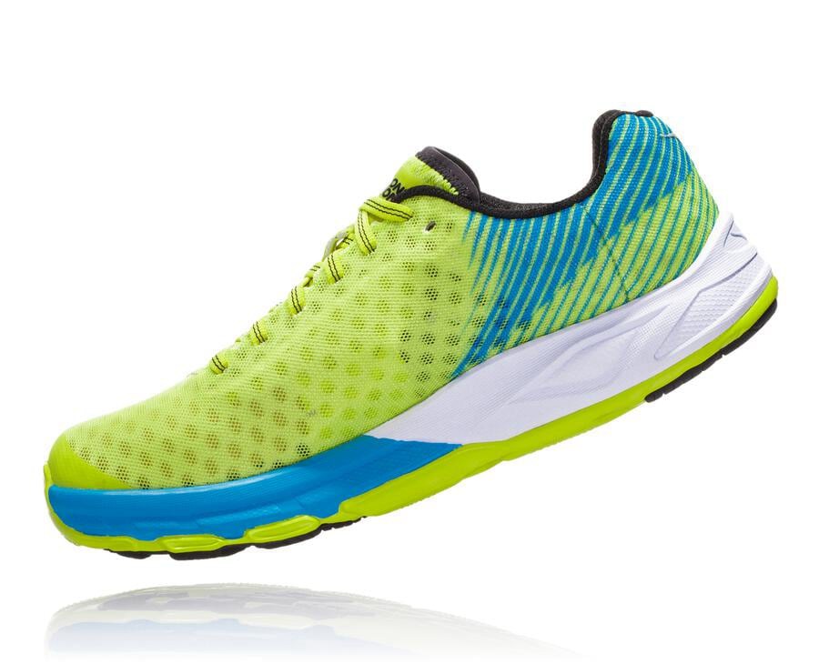 Hoka One One Hardloopschoenen Dames - Evo Carbon Rocket - Groen/Blauw - GS9254063